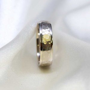 10 K Gold wedding Band 6mm , white gold, yellow gold, rose gold, engagement